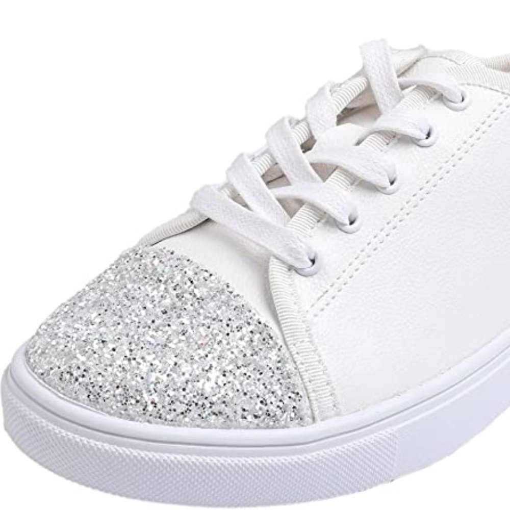 (1548) FEVERSOLE Women's Fashion Dress Sneakers Party Bling Casual Flats Size 9